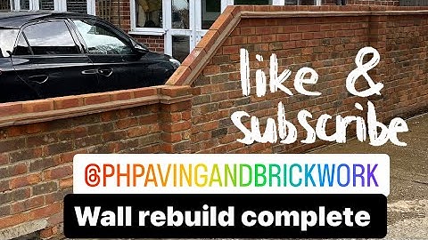 Wall rebuild #bricks #brickwall #brickwork #build #construction #vlog #bricklayer #wall #fyp