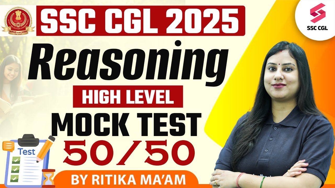 SSC CGL 2025 | Reasoning for SSC CGL | Weekly Free Mock Test for SSC ...
