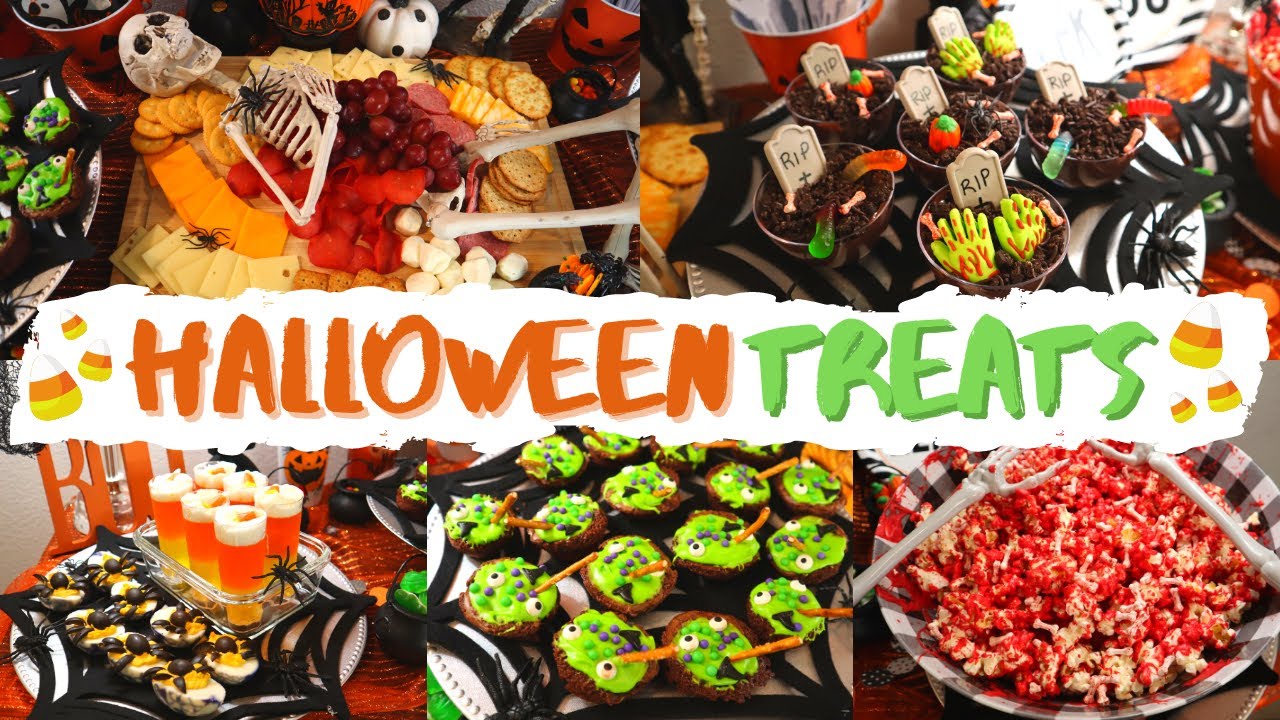 Halloween Treats 2021🎃 Skeleton Charcuterie, Witch Cauldron Brownie