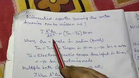 POWER SYSTEM STABILITY SWING EQUATION