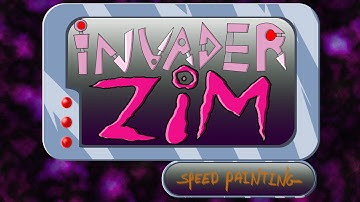 INVADER ZIM -SPEED PAINTING