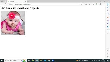 Using The transition Shorthand Property in CSS