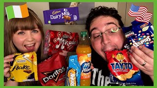 American Taste Tests Popular Snacks in Ireland! (with my help 😉) | IRISH VS AMERICAN 🇮🇪🇺🇸
