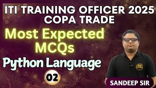 ITI TO Madhya Pradesh | Python Lecture - 2 | Expected Multiple Choice Questions (MCQ)
