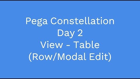 Pega Constellation Collapsible View