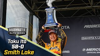 Taku Ito wins 2024 Bassmaster Elite at Smith Lake with 58 pounds