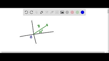 A vector with magnitude 8 points in a direction 25 degrees counterclockwise from the positive x axi…