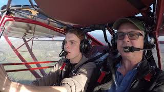 Flying my Kitfox 4 with my new pilot Son Trey!