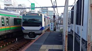 【ダブル警笛】E233系3000番台U625編成　上野駅発車