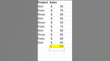 Sum Like a Pro with Alt + = #exceltips #excel