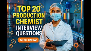 Top 20 Production Chemist Interview Questions 2025 | Pharma Job Tips