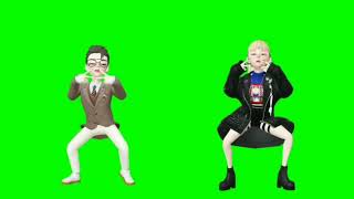 boy and girl green screen dance video vfx croma key green screen cartoon animation dance vDio zepeto