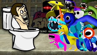 FNF Skibidi Toilet Vs Rainbow Friends ALL PHASES 🎶 Friday Night Funkin' - Skibidi Invasion