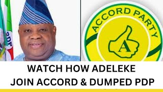 Osun Governor ADELEKE Leaves PDP for Accord Party — What This Means for 2026!