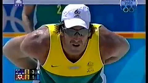 2004 Olympic Games Beach Volleyball Men AUS vs  CAN