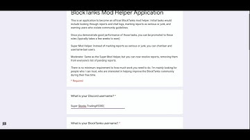 Trolling the Mod Application For blocktanks io