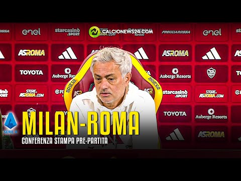 Conferenza Mourinho pre Milan-Roma: “Io esempio di professionalità, ma non sono José Harry Potter"
