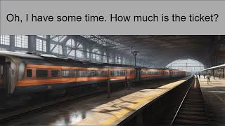 At the train station - Simple dialogue, English conversation for beginners, Learning English #1