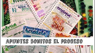 APUNTES BONITOS  el proceso de mis notas / karlasnotes