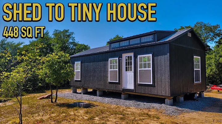 Shed To Tiny House In The Woods - Could You Live I...