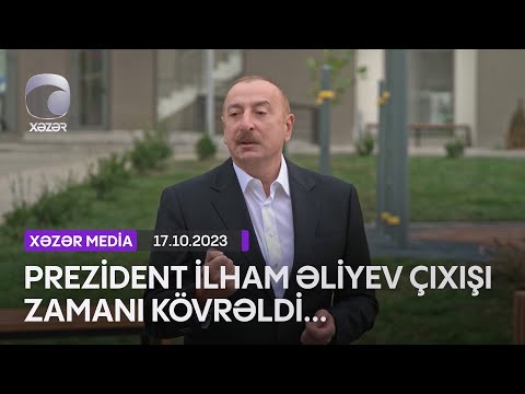 Prezident İlham Əliyev Çıxışı Zamanı Kövrəldi...