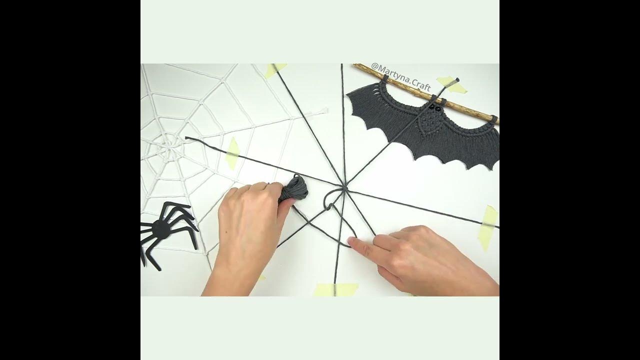 How to Make a Spider WEB The EASIEST and FUNNIEST DIY halloween decoration! shorts YouTube