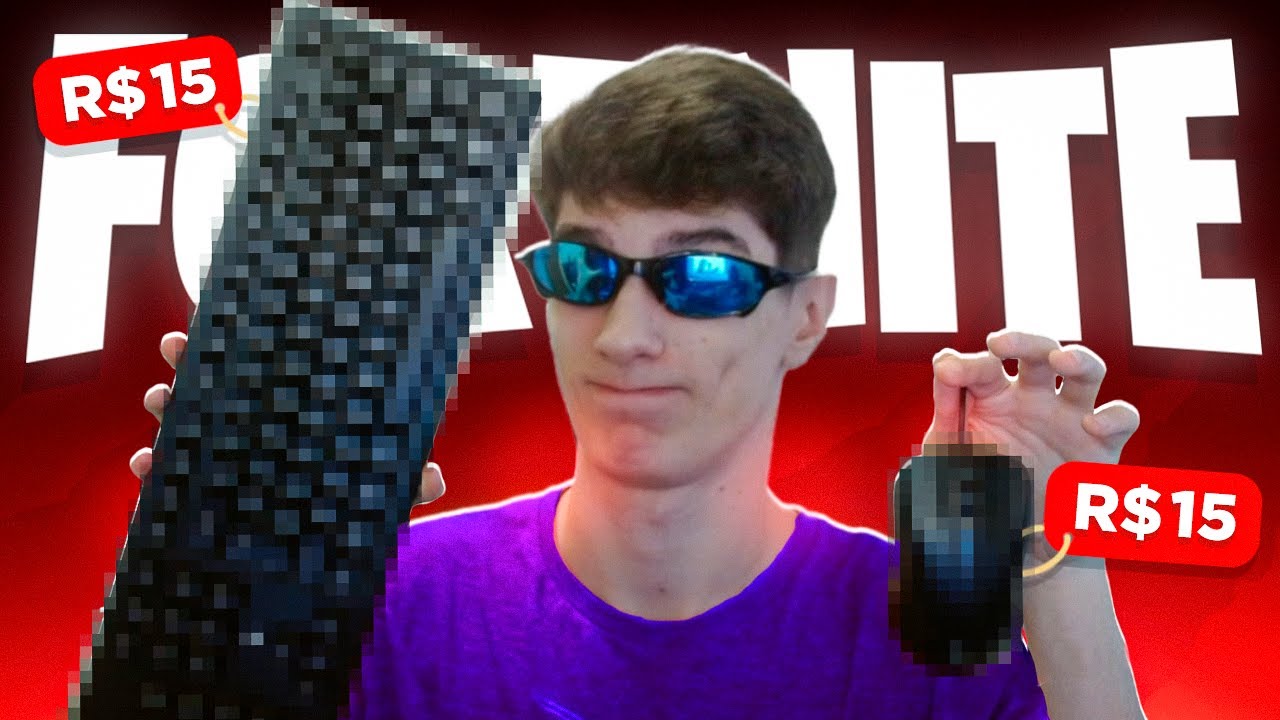 JOGUEI FORTNITE com o PIOR SETUP!