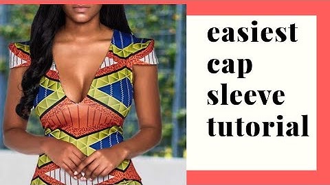 Easiest cap sleeve tutorial/ how to cut two types of cap sleeve