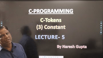 C Tokens Constants | Types of Constant in C Language | PART - 5