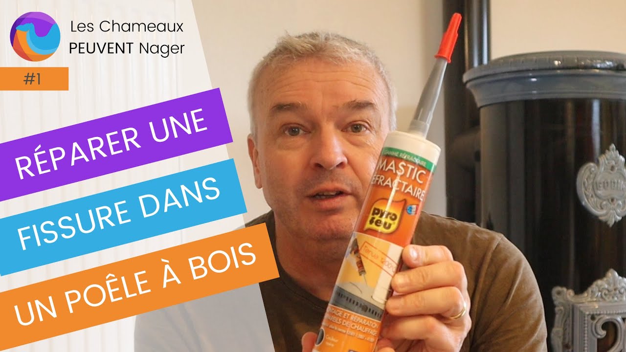 RÉPARER UNE FISSURE DANS UN POÊLE À BOIS. Application de Mastic — free download
