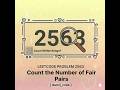 LeetCode 2563 - Count the Number of Fair Pairs | Two Pointers | O(n log n)