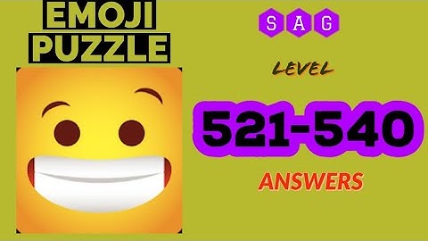 Emoji Puzzle! level 521 522 523 524 525 526 527 528 529 530 531 532 533 534 535 536 537 538 539 540
