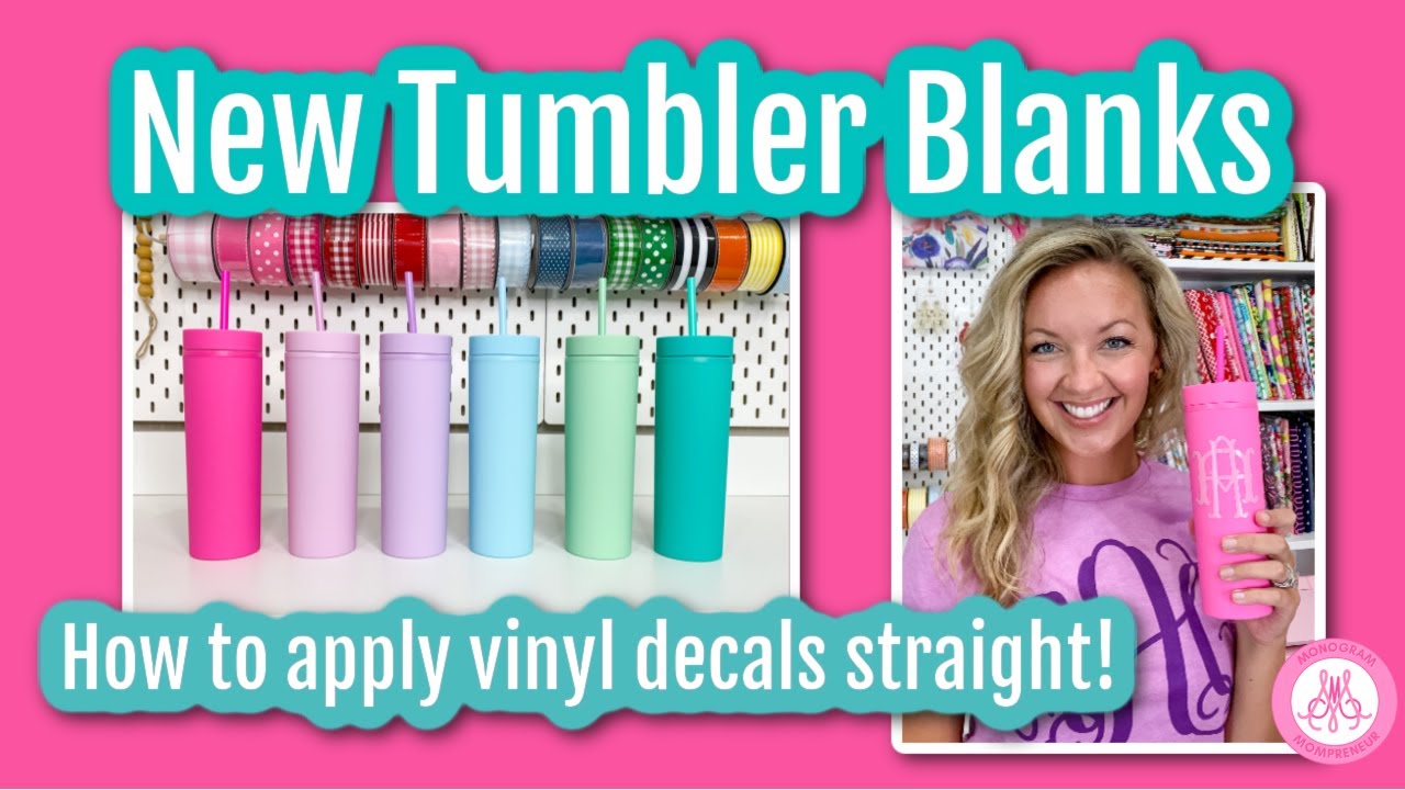 How to Put a Vinyl Decal on a Tumbler with Cricut