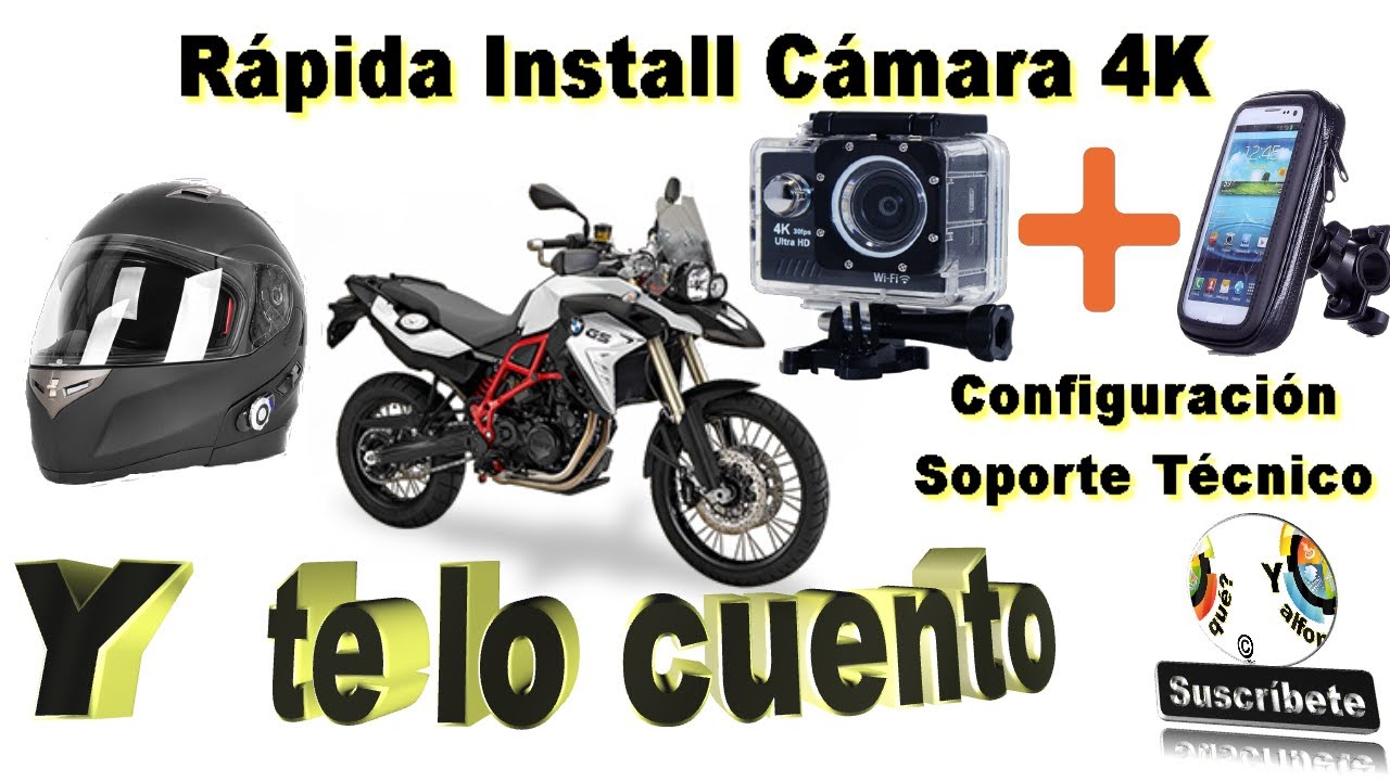 Como instalar camara 4k + Casco