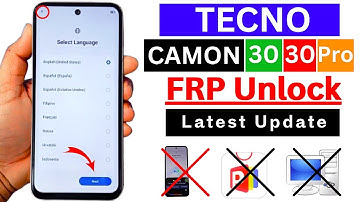 Tecno Camon 30 | 30 Pro FRP Bypass Android 14 Without PC - Google Account Unlock | Latest Update