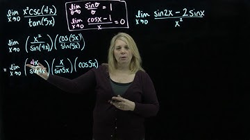 Examples of Special Limits Involving Trig Functions