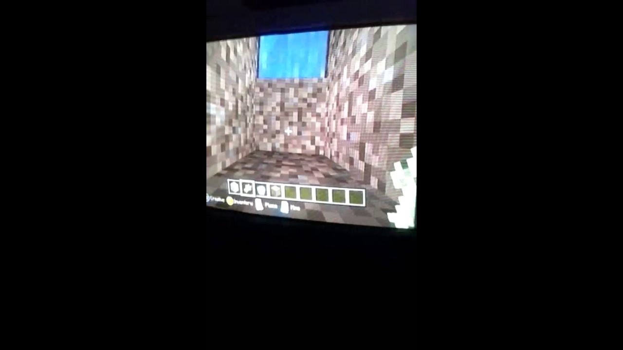 How to brake the bedrock super flat world Xbox360