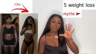 5 weight loss myths / mistakes | Lose weight and burn belly fat