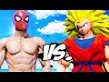 SPIDER-MAN (UNDIES) VS GOKU (SSJ3) - EPIC BATTLE