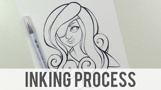 Beatrix from Final Fantasy IX [INKING PROCESS]