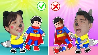 Sorry!!  Superman Toys, Please do not be sad Pica ! Good Habits for Kids @Pica Parody Channel