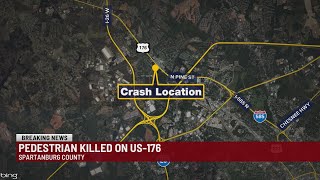 Pedestrian killed in Spartanburg County wreck