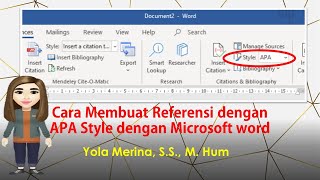 Cara Membuat referensi dengan style APA mengunakan Microsoft Word
