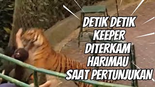 Part 41: GREAT!!! THIS MAN HAS SURVIVED FROM A TIGER CAPTURE DURING A SHOW AT TAMAN SAFARI INDONESIA