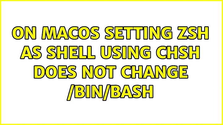 On MacOS setting zsh as shell using chsh does not change $SHELL