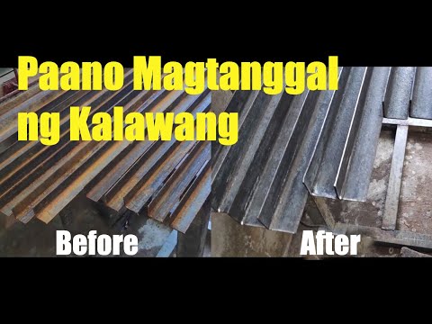 Paano Tanggalin Ang Kalawang sa Angle Bar - Angle Iron Rust Removal
