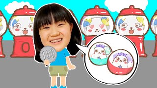 好きなガチャガチャ3回やっていいよ！鬼滅の刃・ツイステ…小学6年生のマイちゃんはなにをガチャる！？　チャレンジ　開封　Sanrio