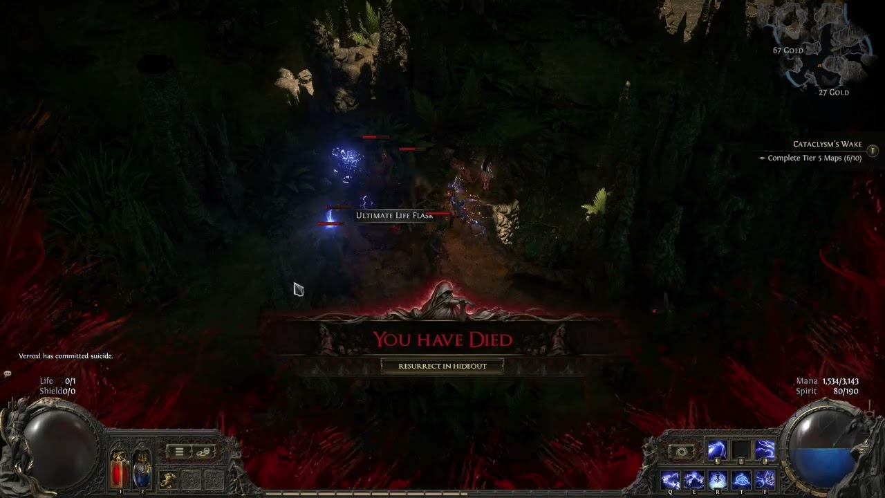 Path of exile 2 - Chaos inoculation (CI) BUG