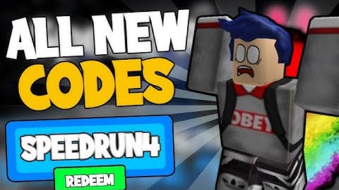 ALL SPEED RUN 4 CODES! (September 2020) | ROBLOX Codes *SECRET/WORKING*
