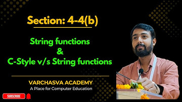String Functions in C++ Explained | length, size, compare, append, substr, clear | Varchasva Academy